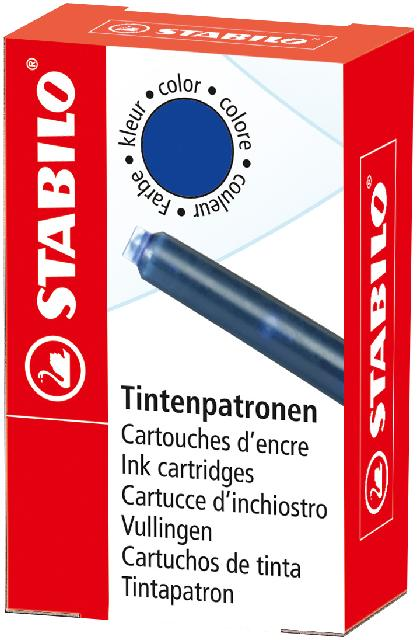 STABILO Tintenpatrone blau