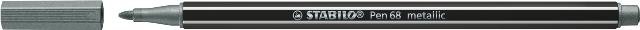 STABILO Pen 68 metallic silber