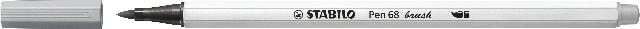 STABILO Pen 68 brush mittelgrau