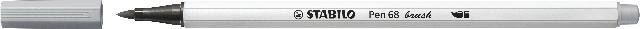 STABILO Pen 68 brush mittelgrau