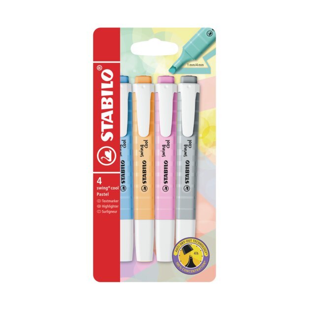 STABILO swing cool pastel 4er Etui