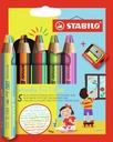 STABILO woody 3 in 1 duo 5er ET/Spitzer