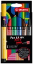 STABILO Pen 68 MAX 6er ARTY Kartonetui
