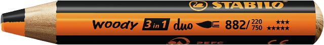 STABILO woody 3in1 duo orange/schwar