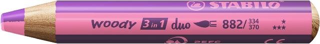 STABILO woody 3 in 1 duo pink/erika