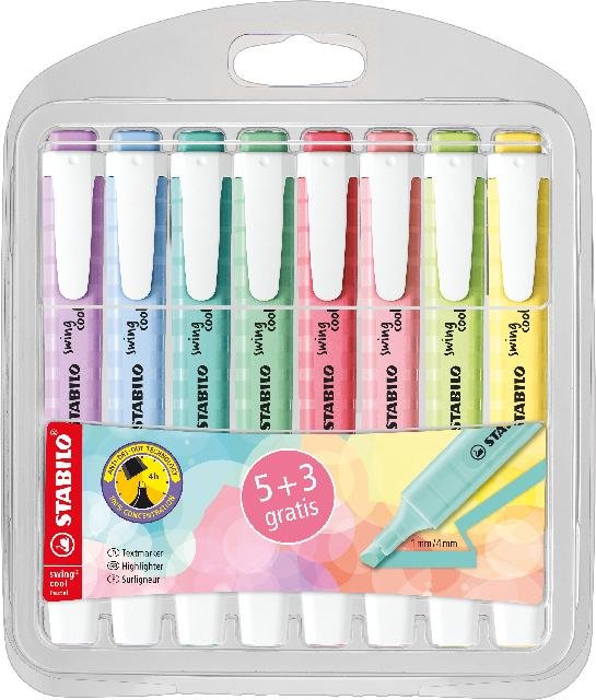 [4006381614092] STABILO swing cool Pastel 5+3 Etui