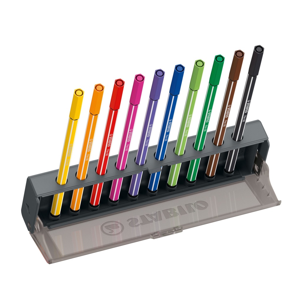 10 Stabilo Pen 68 Click Set