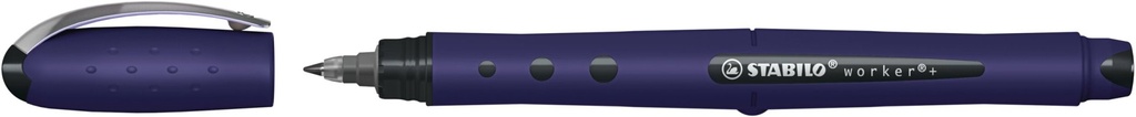 STABILO Tintenroller worker+ Wildflower Edition 0,5mm preußischblau