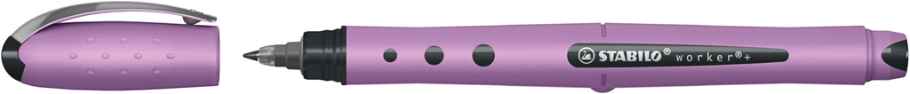 STABILO Tintenroller worker+ Wildflower Edition 0,5mm grauviolett