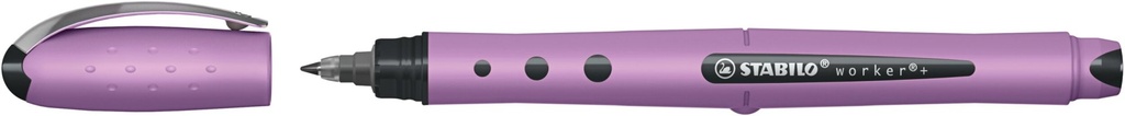 [4006381631150] STABILO Tintenroller worker+ Wildflower Edition 0,5mm grauviolett