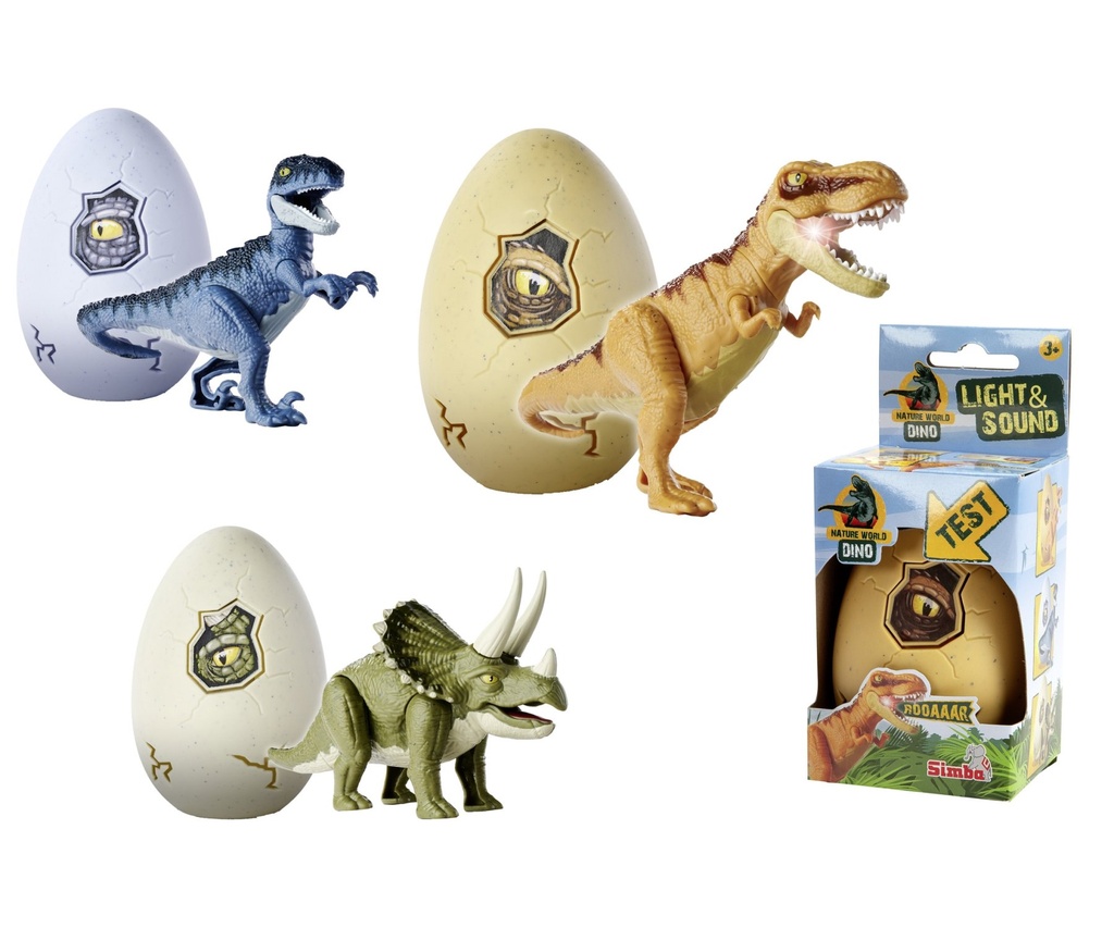 Dino im Ei mit Licht und Sound, 3ass.
