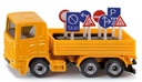 Lkw mit Verkehrszeichen