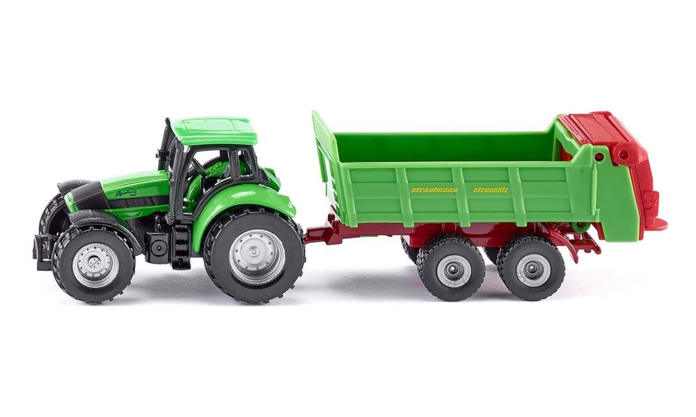 DEUTZ-FAHR mit Strautmann Universalstreuer