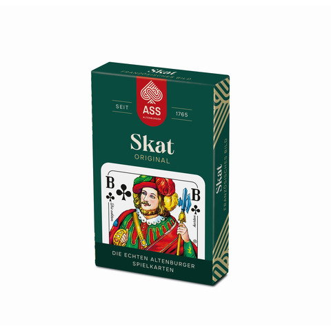 Skat, französisches Bild in Faltschachtel