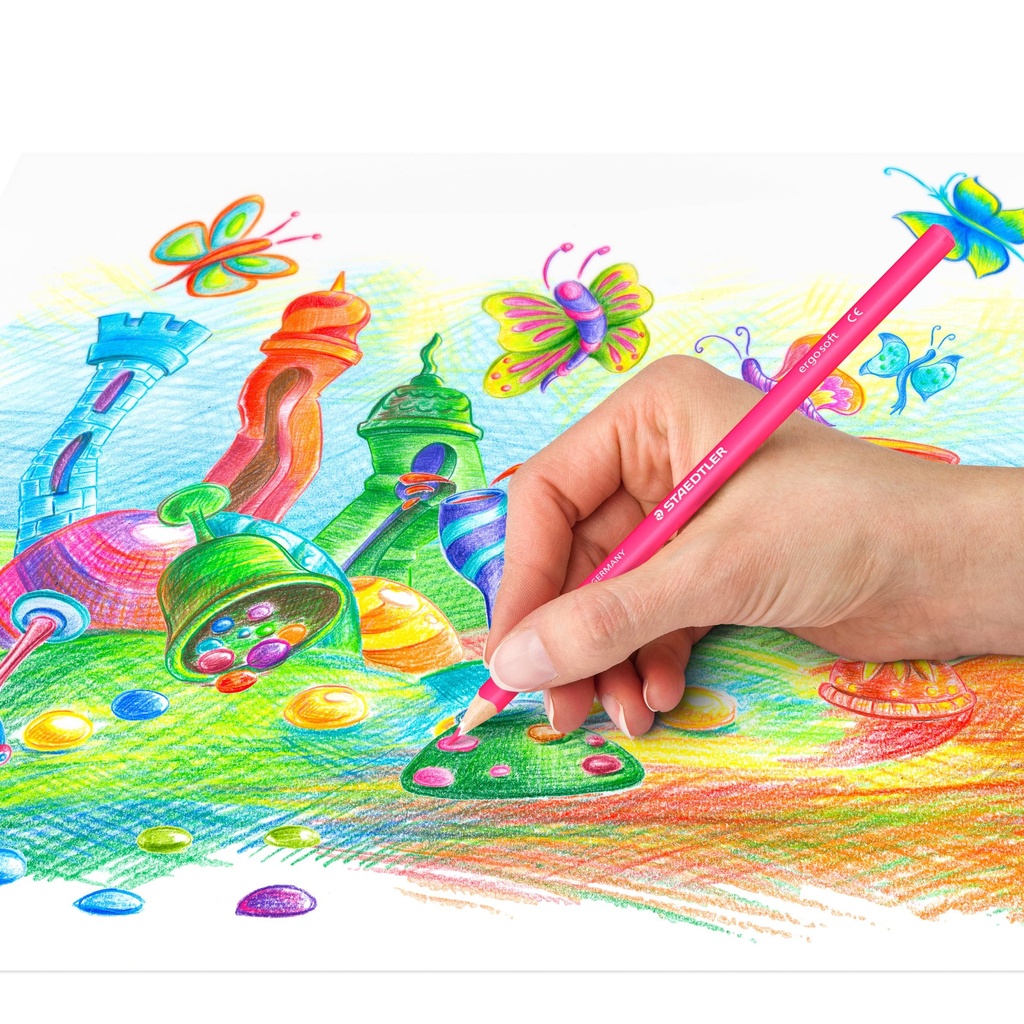STAEDTLER Buntstifte ergosoft dreikant 12 Stück