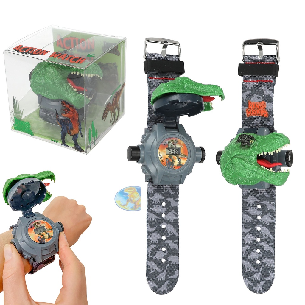 [4010070658076] Dino World Armbanduhr mit Projektor 
