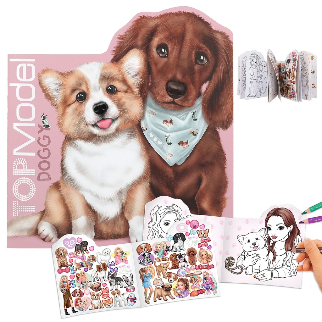 [4010070664015] TOPModel Doggy Malbuch figürlich KITTY and DOGGY