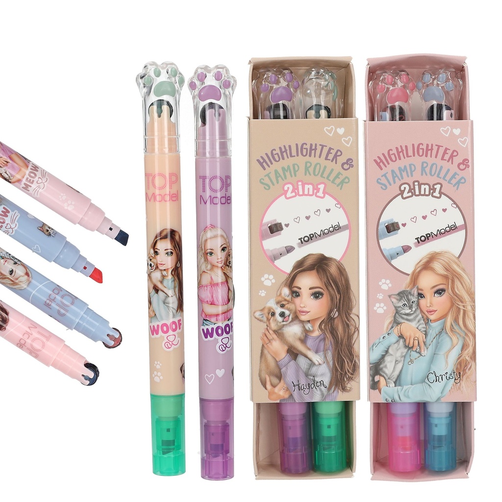 [4010070665654] TOPModel Textmarker und Stempelroller