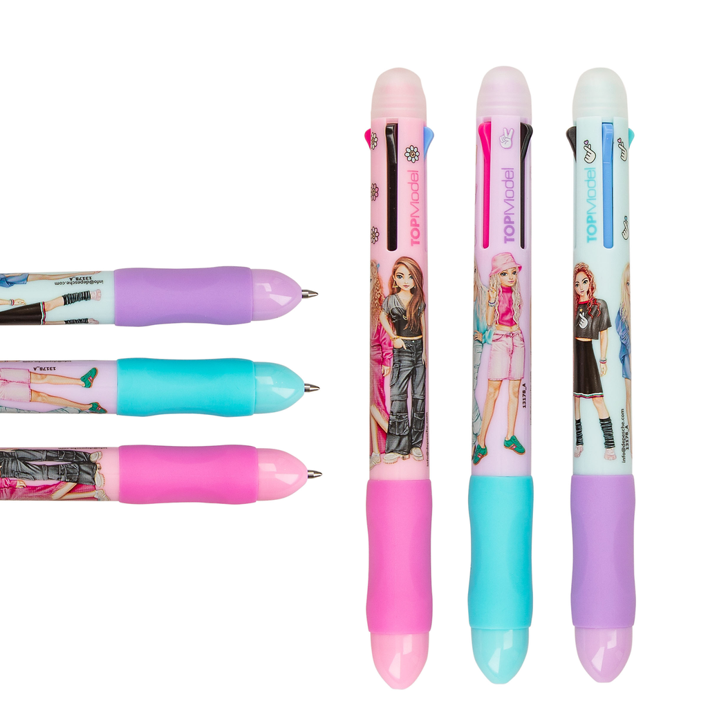 TOPModel Radierbarer Gelstift 4 Farben