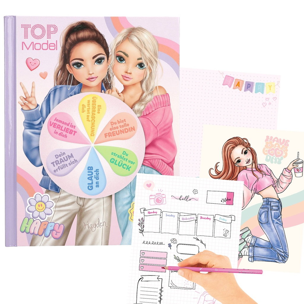 TOPModel Stimmungs-Malbuch mit Licht Deutsch