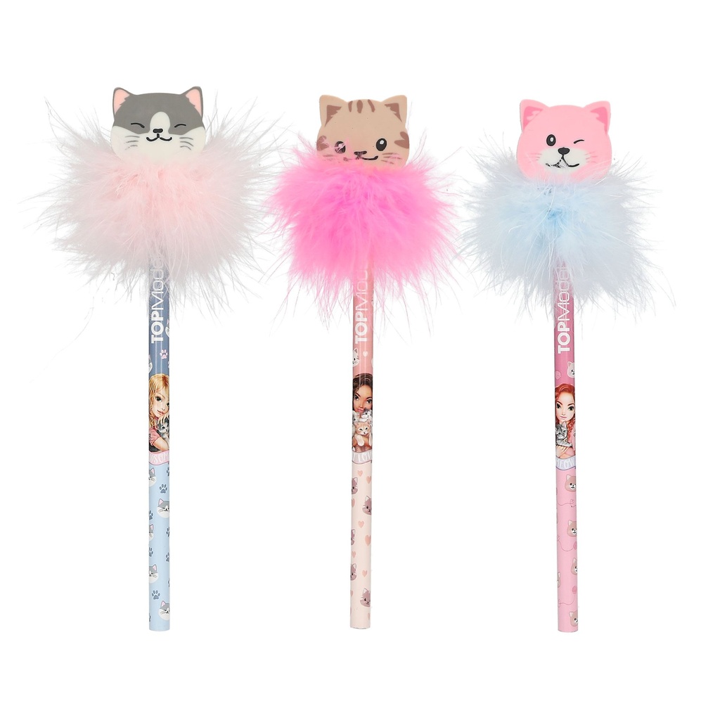 [4010070695651] TOPModel Bleistift mit Radier-Topper CAT LOVE