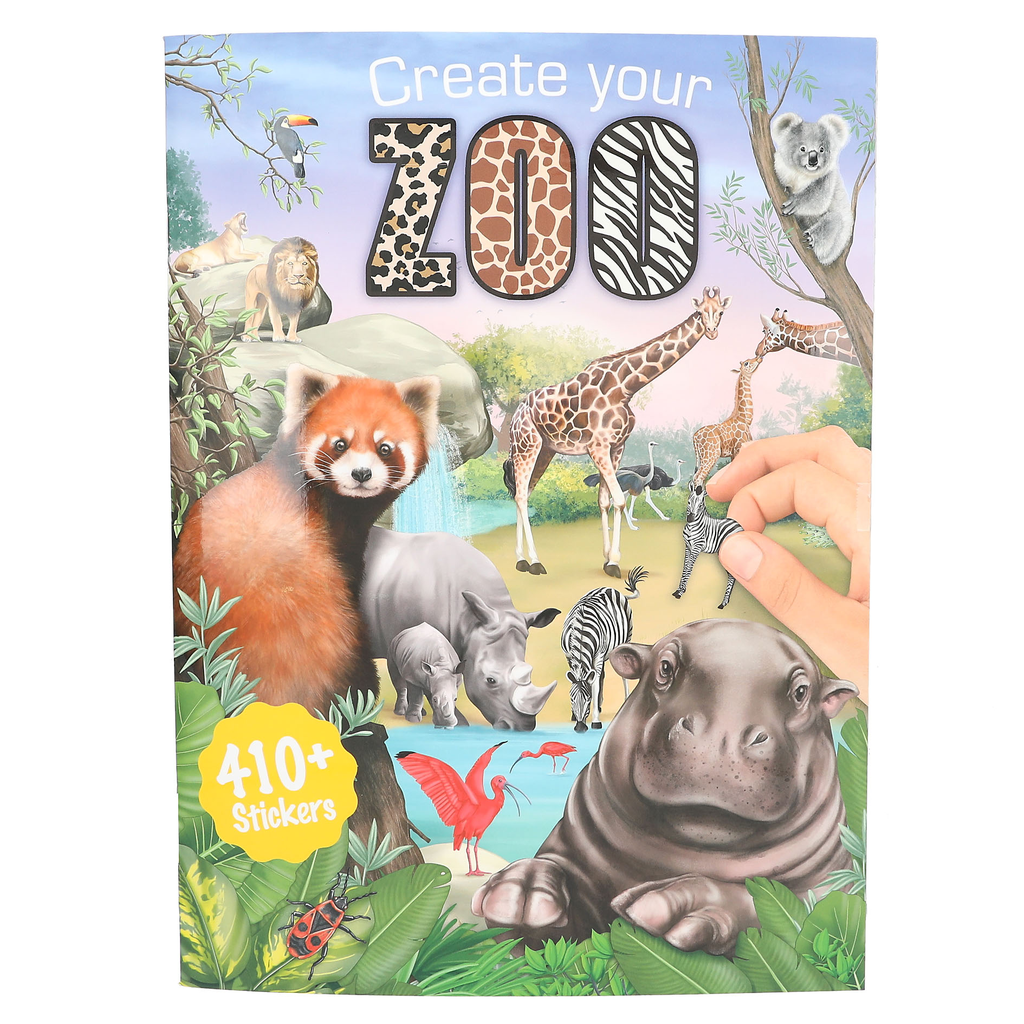 Create your ZOO, Malbuch mit Stickern
