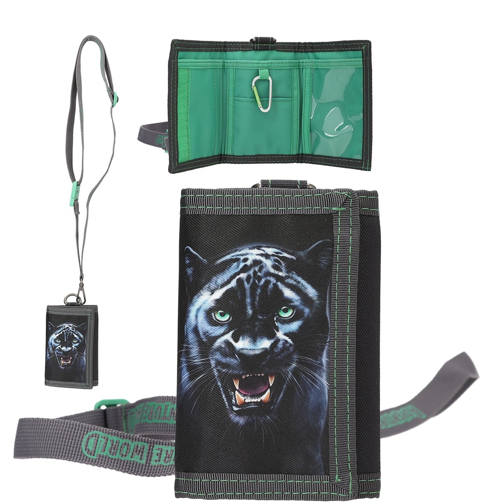 [4010070708634] Adventure World Portemonnaie mit Lanyard PANTHER