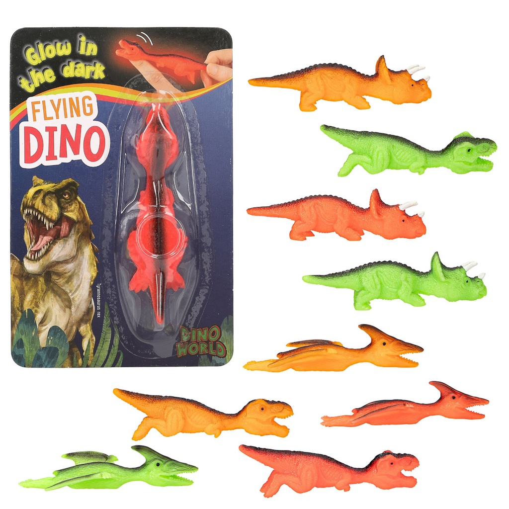 Dino World Fliegender Glow in  the Dark Dino