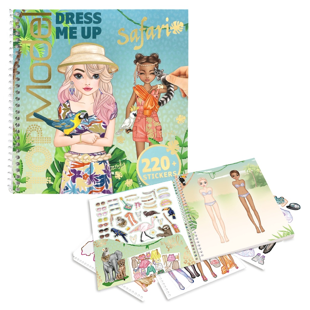 [4010070712365] TOPModel Dress Me Up Stickerbuch Safari