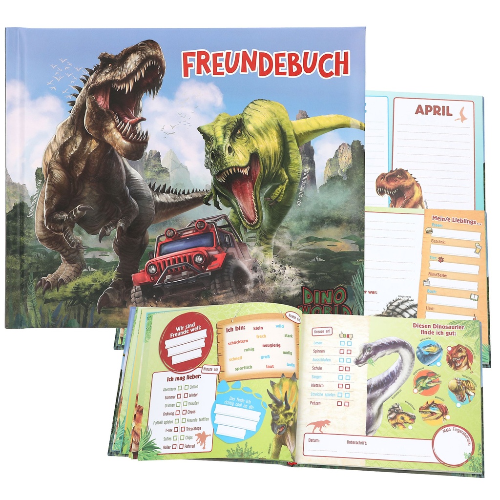 [4010070720292] Dino World Freundebuch