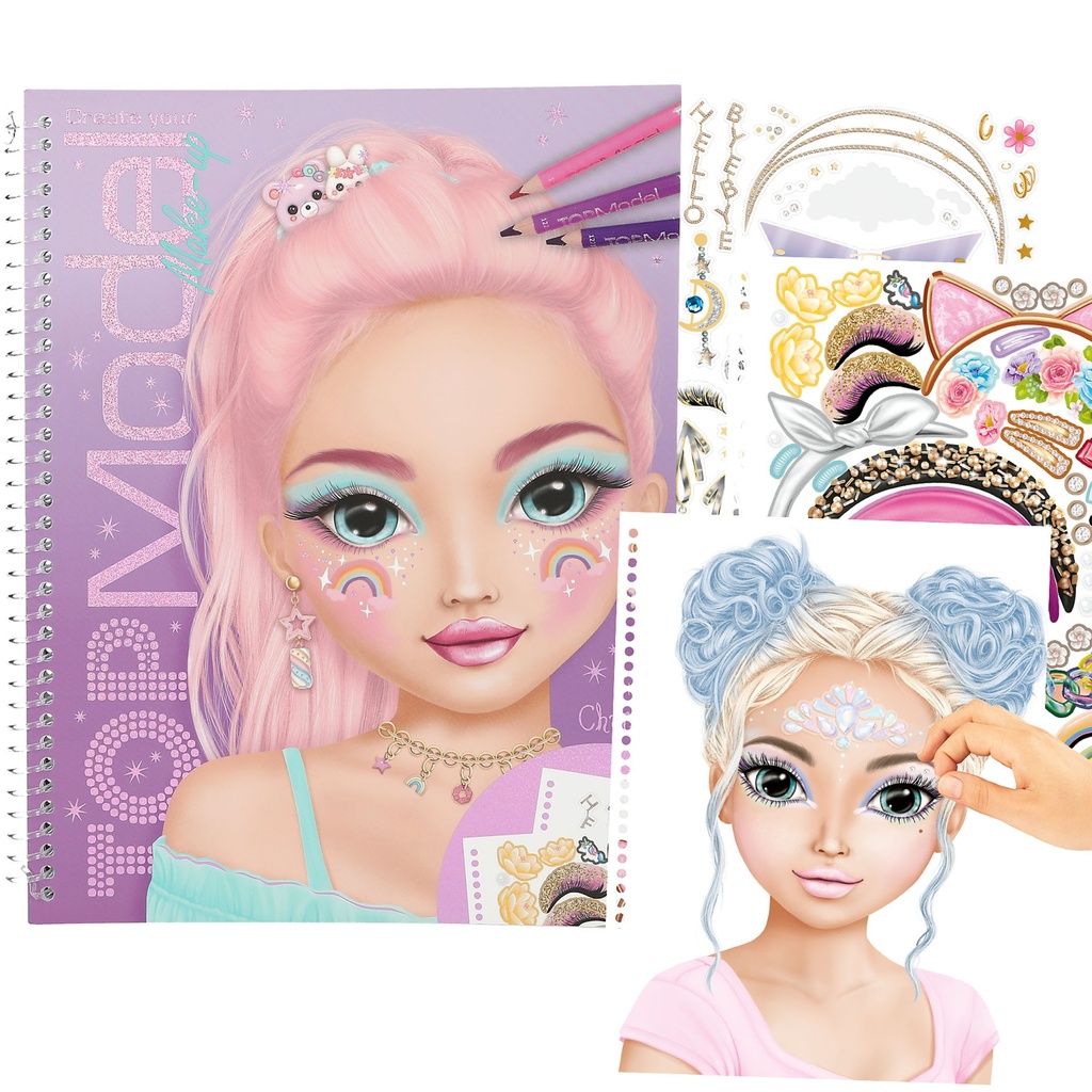 Create your TOPModel Make Up Malbuch