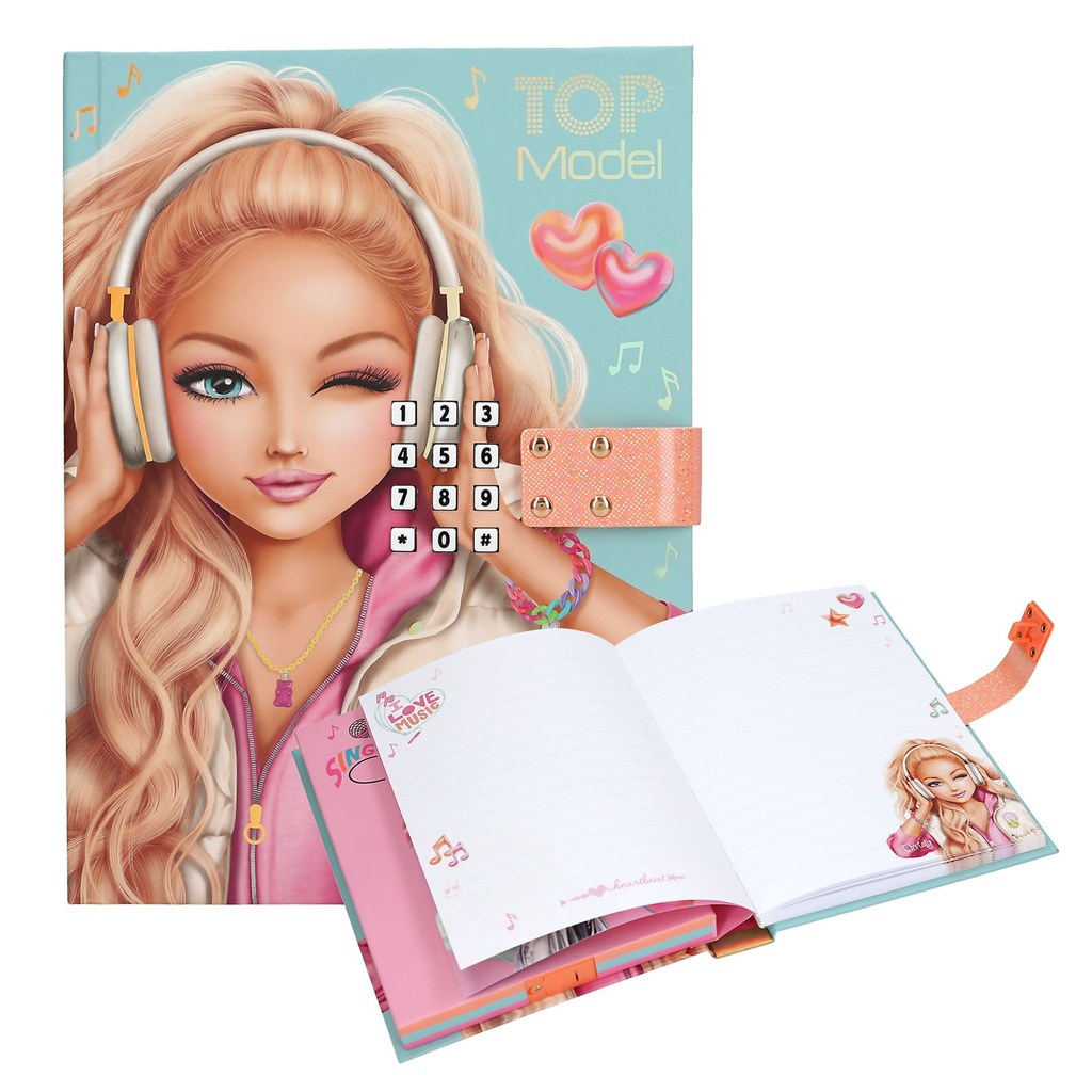 [4010070740290] TOPModel Geheimcode Tagebuch mit Sound MUSIC
