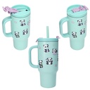 PENFection To Go Becher mit Strohhalm PANDA