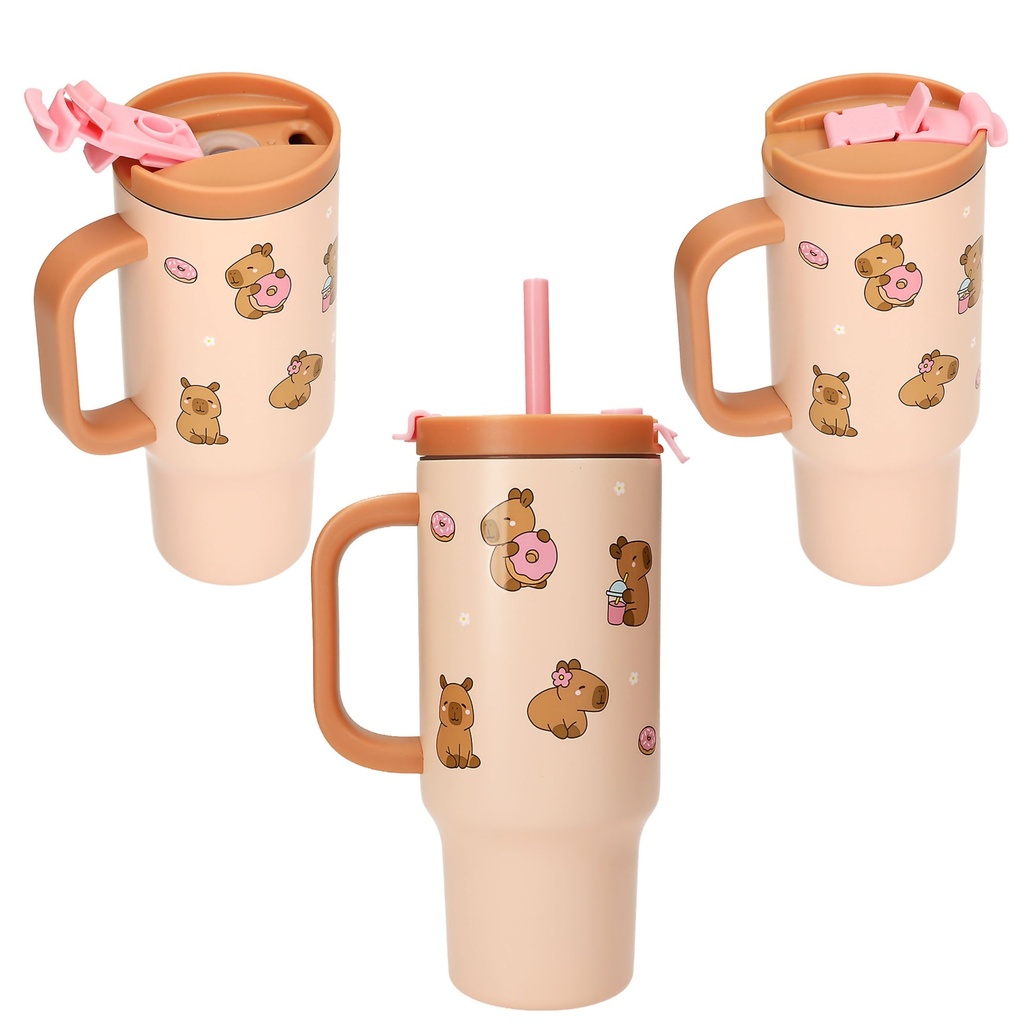 [4010070744236] PENFection To Go Becher mit Strohhalm CAPYBARA