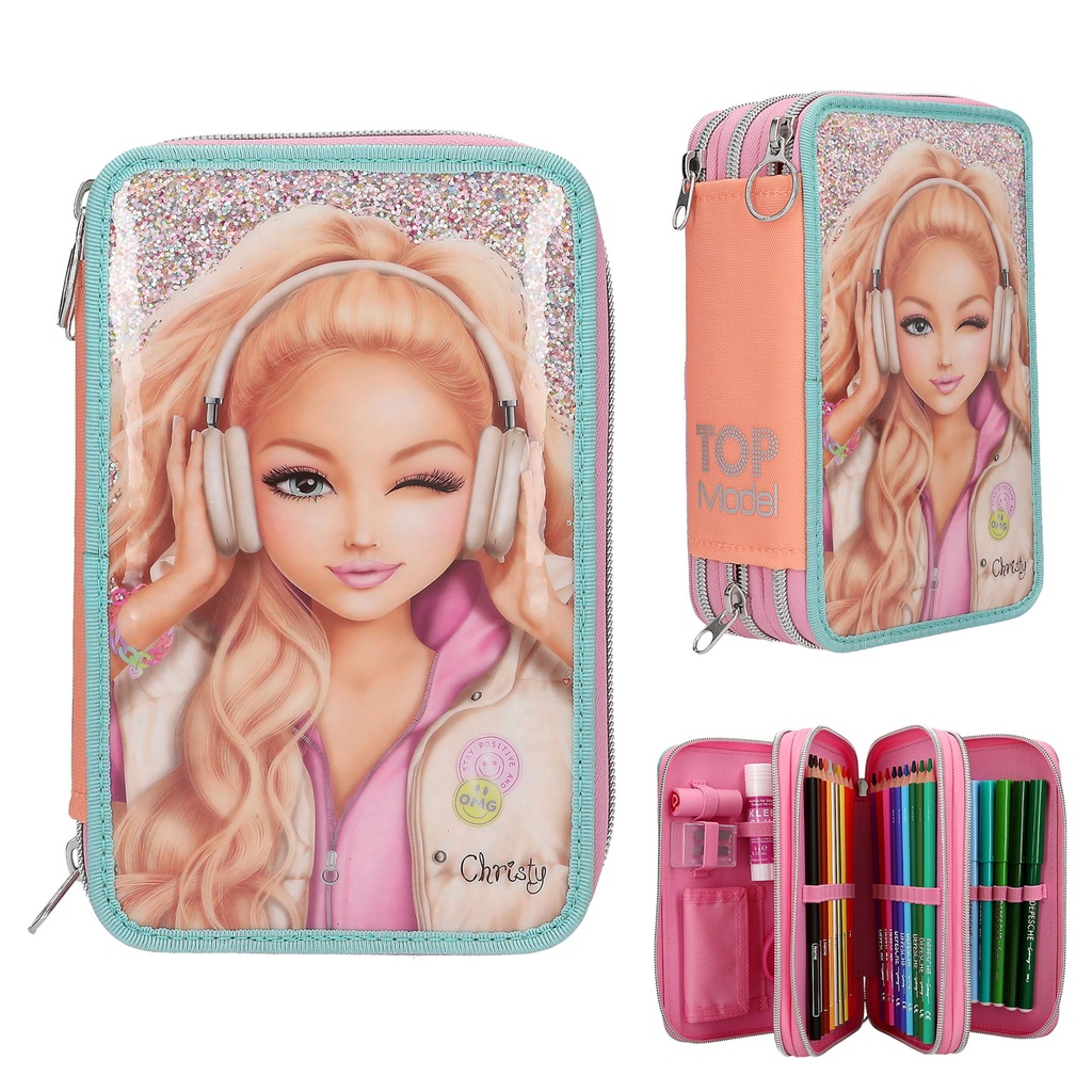[4010070747145] TOPModel 3 Fach Federtasche MUSIC