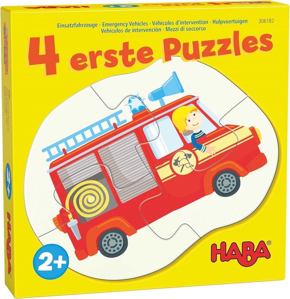 4 erste Puzzles - Einsatzfahrzeuge