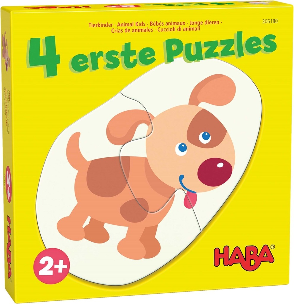 4 erste Puzzles - Tierkinder