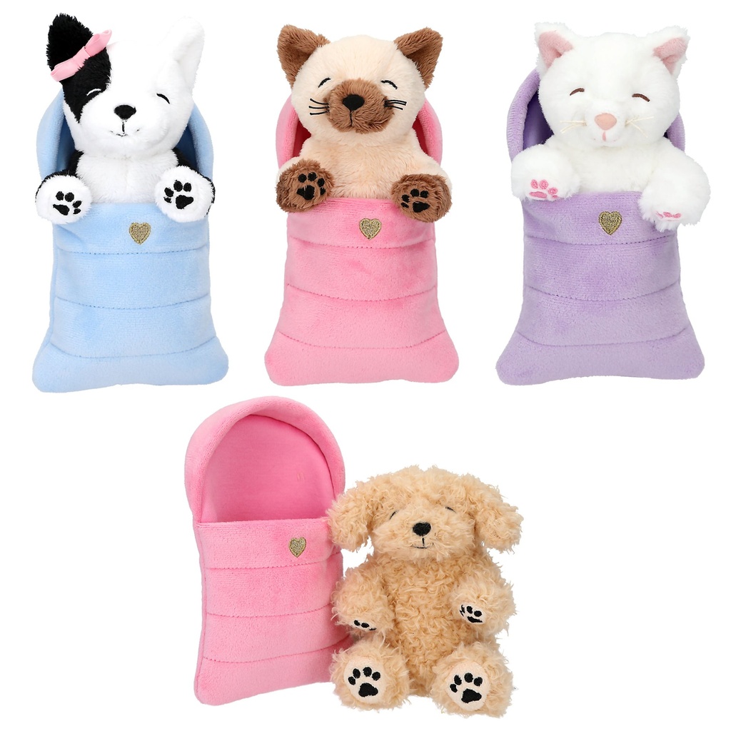 [4010070730000] TOPModel Plüsch Hunde und Katzen im Schlafsack