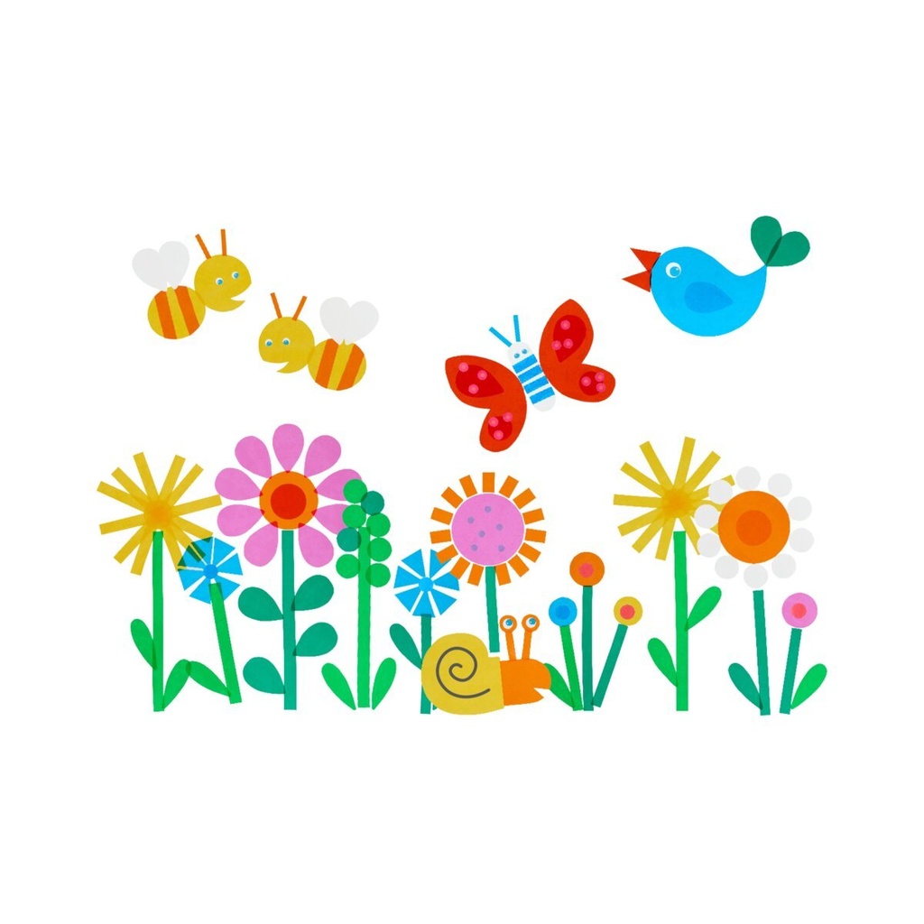 Bastelset – Fensterbild Blumenwiese