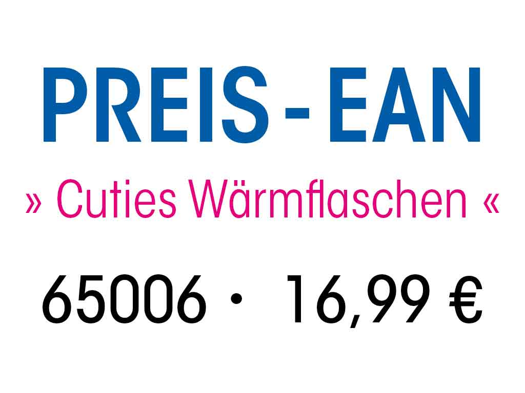 [4033866650061] Wärmflaschen Cuties Preisgruppe 16,99€
