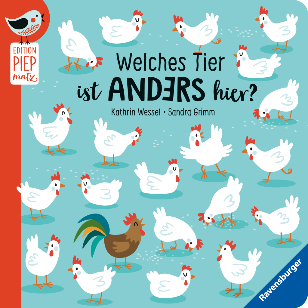 Welches Tier ist anders hier? – Unterschiede finden mit lustigen Tieren für Kinder ab 18 Monaten