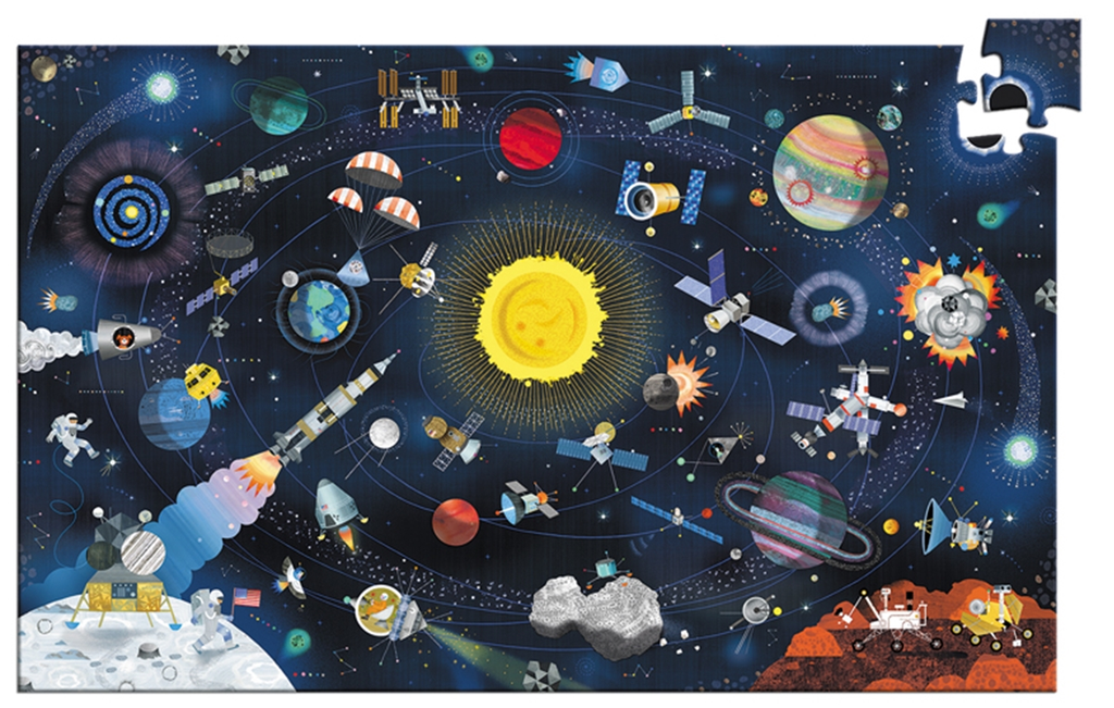 Wimmelpuzzle: Der Weltraum - 200 Teile