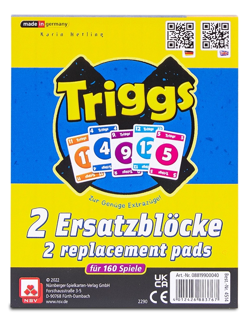[4012426883767] TRIGGS - ERSATZBLÖCKE