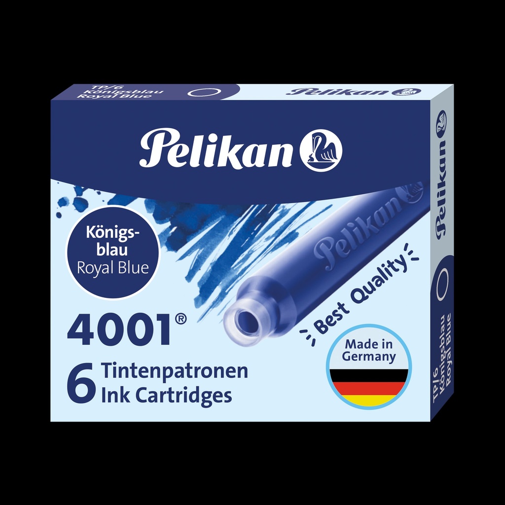 [4012700301178] Pelikan Tintenpatronen königsblau 6 Stück