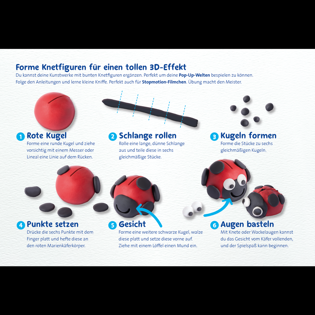 Pelikan Kinderknete ceraplast 10 Fraben blau 204g