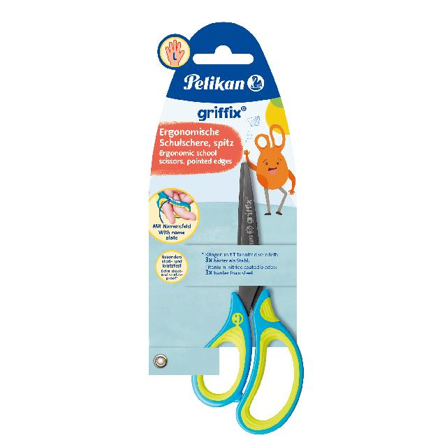 Pelikan Schulschere griffix LH SC1BLS spitz blau