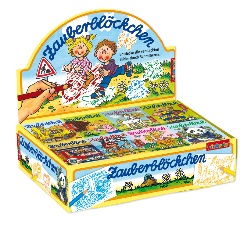 [4026477185886] Zauberblock Display 9, A8, 8 Motive je 20 Stück