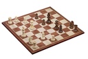 Schachset Holz 40x40cm Mahagoni-Design