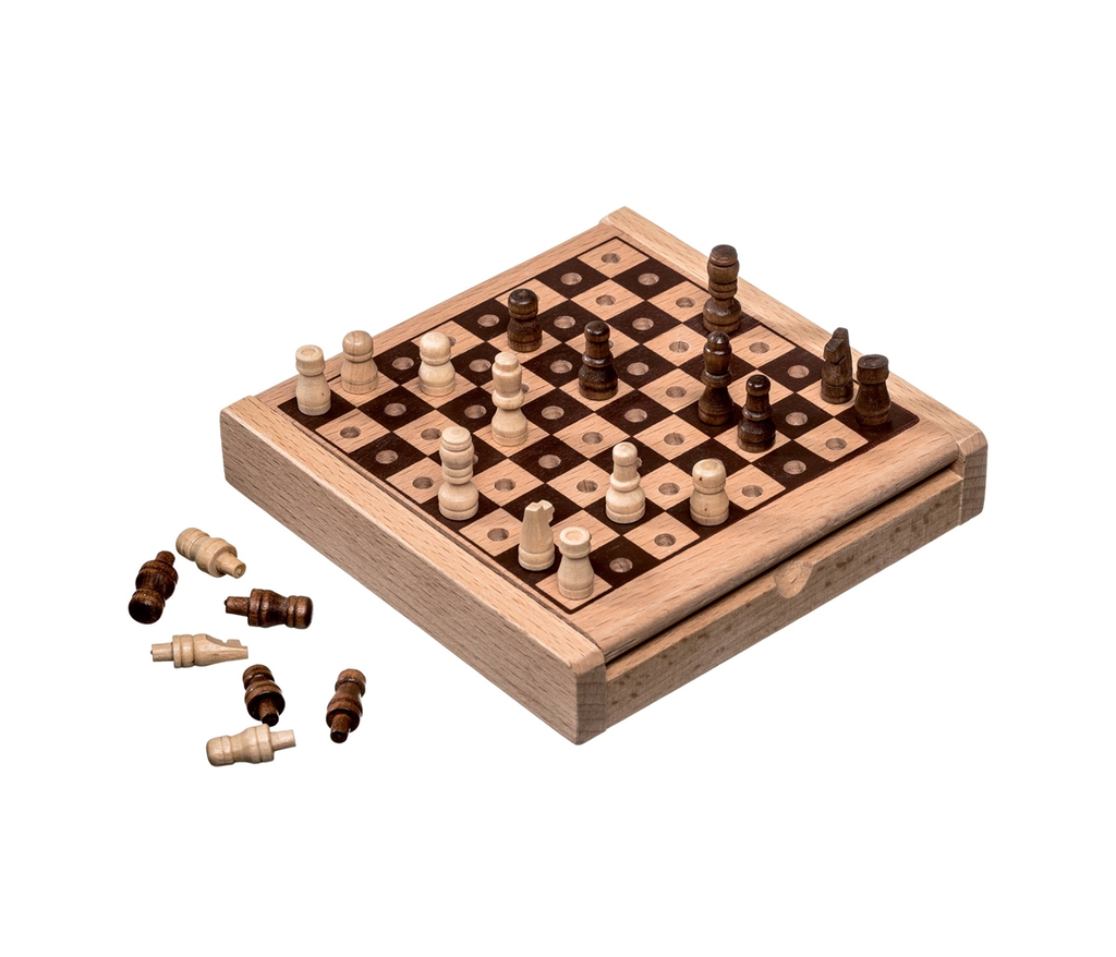 Steckspiel Schach Mini 12x12x2cm