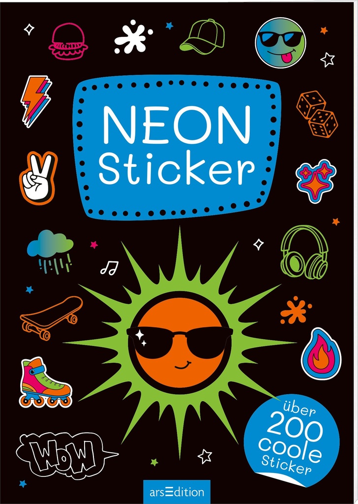 Neon-Sticker mit knalligem Effekt – Über 200 Motive zum Verzieren